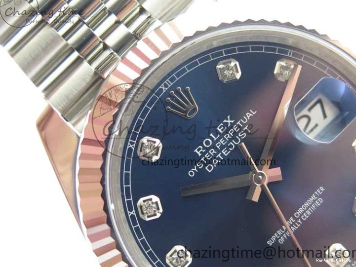0406 Cozy New DateJust 41 126334 ARF 1:1 Best Edition 904L Steel Blue Diamonds Dial on Jubilee Bracelet A 2548